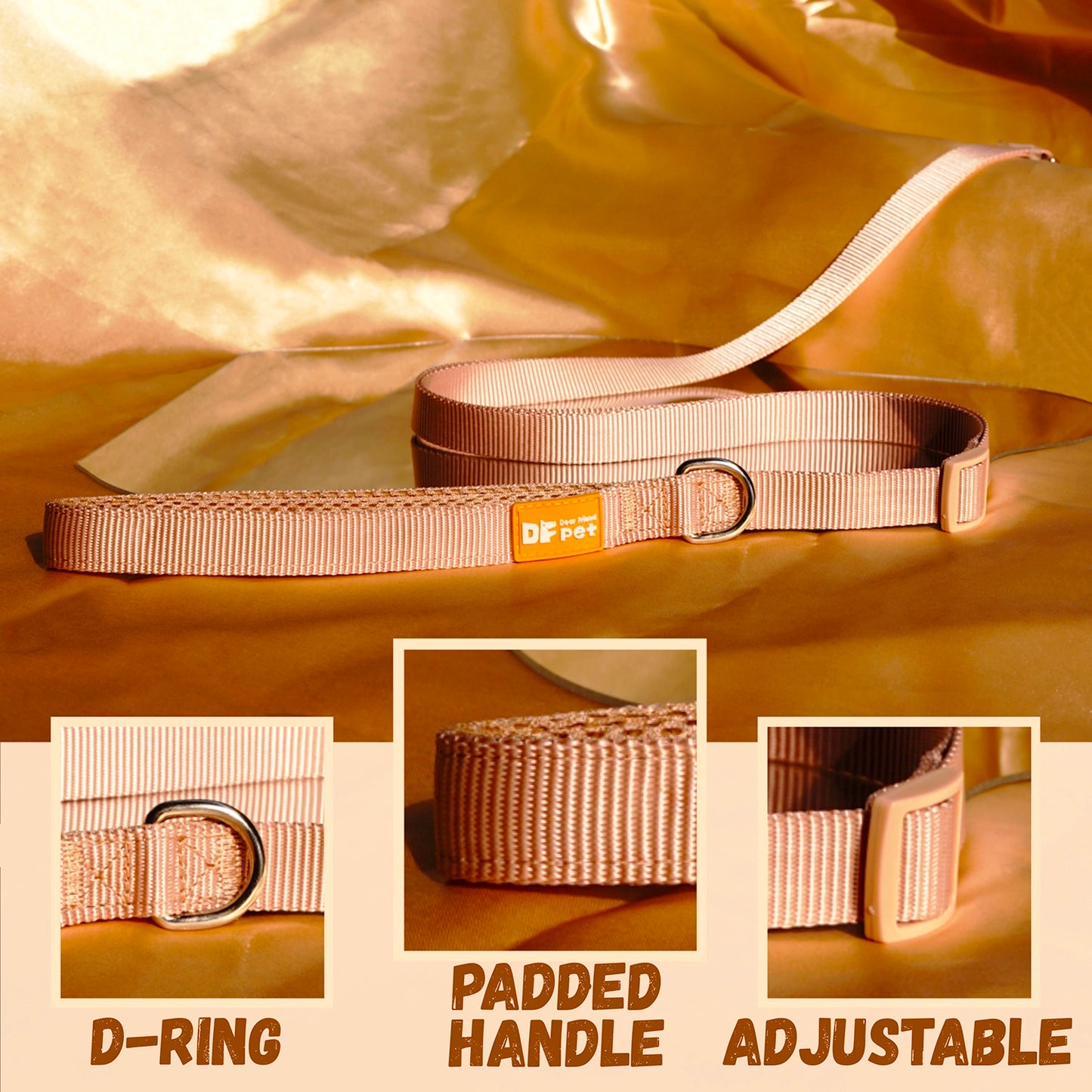 Martingale Dog Harness & Standard Leash Walk Kit - Tan