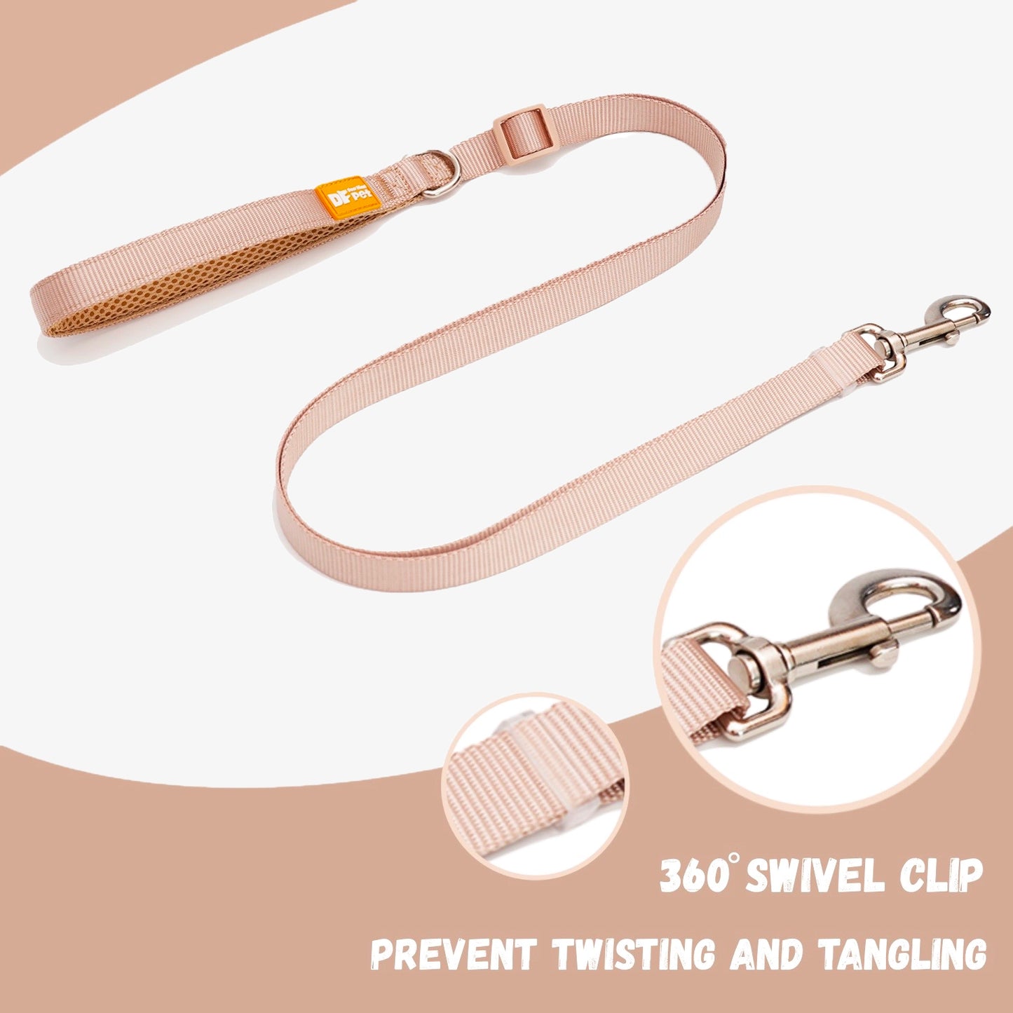 Martingale Dog Harness & Standard Leash Walk Kit - Tan