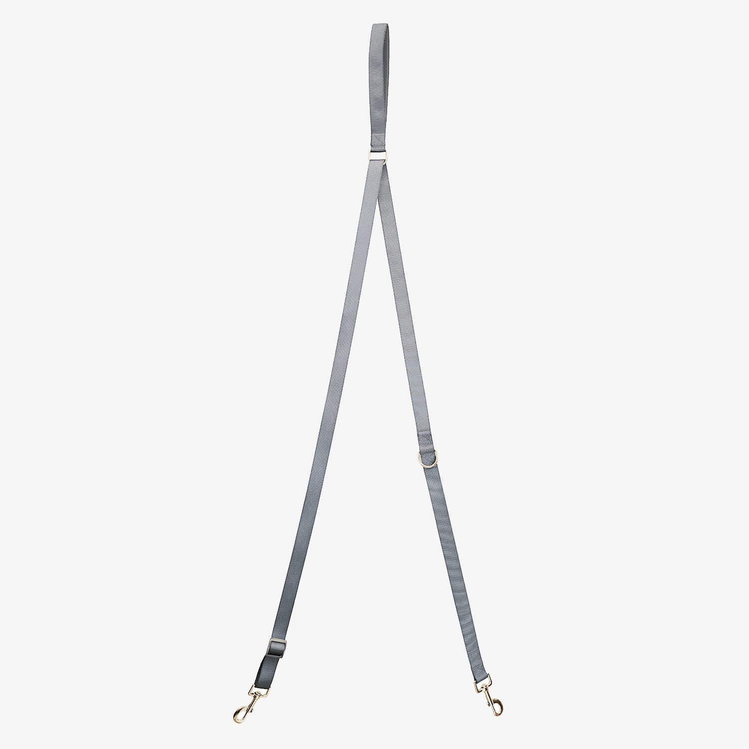 View of Double-Ended Leash - Gray – DFpet