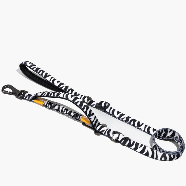 Zebra Black Uptown Dog Leash