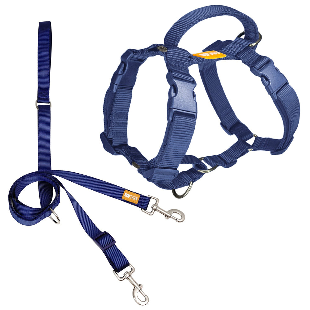 
                      
                        Martingale Harness & Double-Ended Leash Walk Kit - Navy Blue
                      
                    